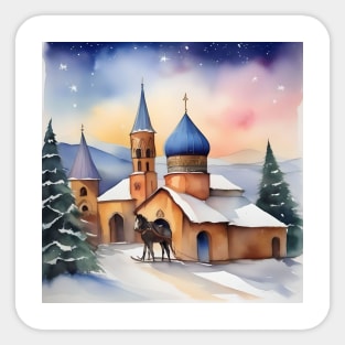 Armenian Christmas - January 6 - Watercolor Sticker